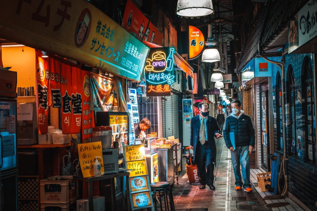 標準域で撮影した居酒屋の画像